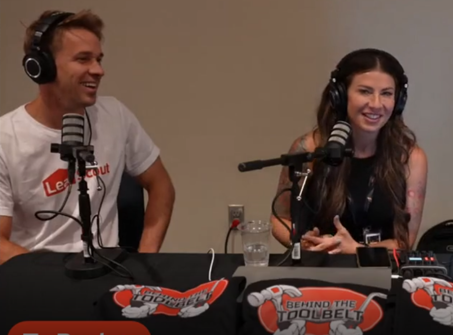 Roofing Podcast 142, Heather Hitchcock CEO At Royal Roofing and Joe Salowitz from Lead Scout  – Behind the Toolbelt
